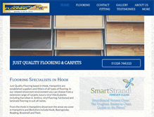 Tablet Screenshot of justqualityflooring.com